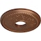Ekena Millwork Tirana Ceiling Medallion (Canopies up to 4 3/4"), 13 7/8"OD x 3 3/4"ID x 1 1/4"P, Polished Copper CM13TIPOS - alternate 3